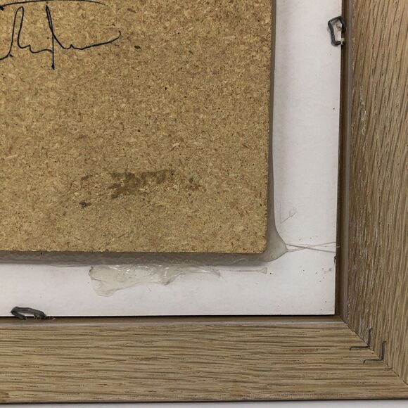 Navajo Sand Painting Horse “End Of The Trail” 90s Framed & Signed VTG Wall Art - Picture 9 of 9